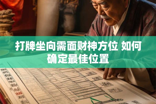 打牌坐财神位今日是否吉利 揭秘最佳赢钱方位