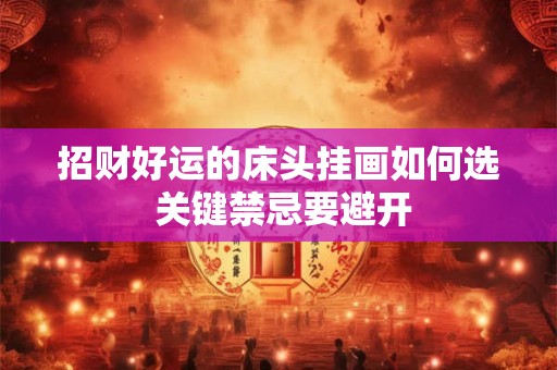招财好运的床头挂画如何选 关键禁忌要避开