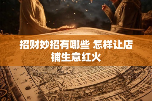 招财妙招有哪些 怎样让店铺生意红火