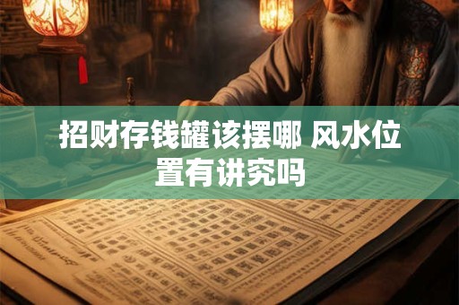招财存钱罐该摆哪 风水位置有讲究吗