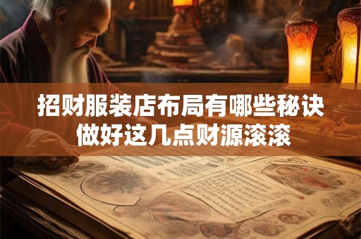 招财服装店布局有哪些秘诀 做好这几点财源滚滚