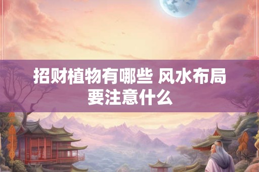 招财植物有哪些 风水布局要注意什么