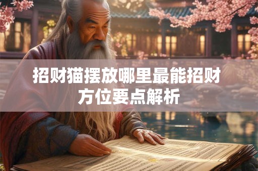 招财猫摆放哪里最能招财 方位要点解析