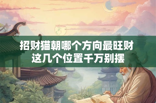 招财猫朝哪个方向最旺财 这几个位置千万别摆