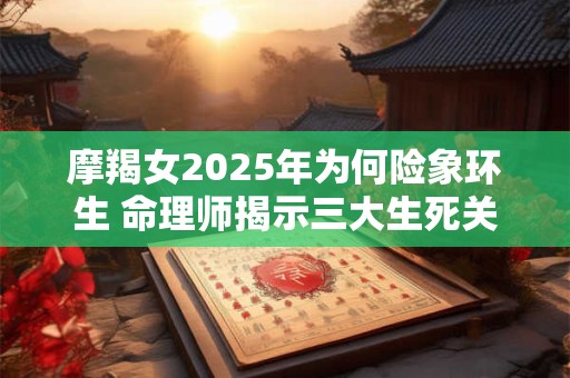 摩羯女2025年为何险象环生 命理师揭示三大生死关