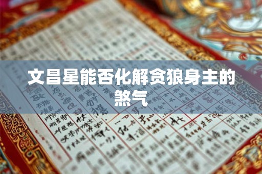文昌星能否化解贪狼身主的煞气