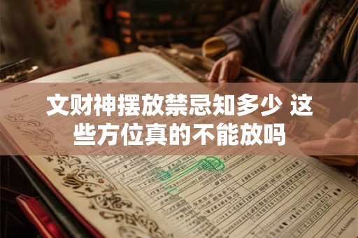 文财神摆放禁忌知多少 这些方位真的不能放吗