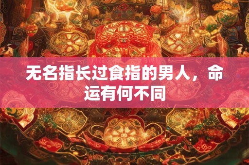 无名指长过食指的男人，命运有何不同