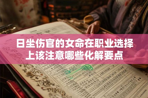 日坐伤官的女命在职业选择上该注意哪些化解要点