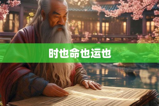 时也命也运也