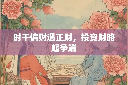 时干偏财遇正财，投资财路起争端