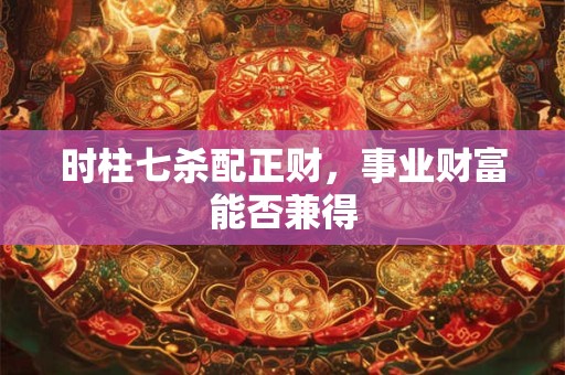 时柱七杀配正财，事业财富能否兼得