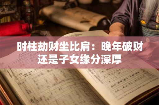 时柱劫财坐比肩：晚年破财还是子女缘分深厚