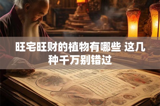 旺宅旺财的植物有哪些 这几种千万别错过