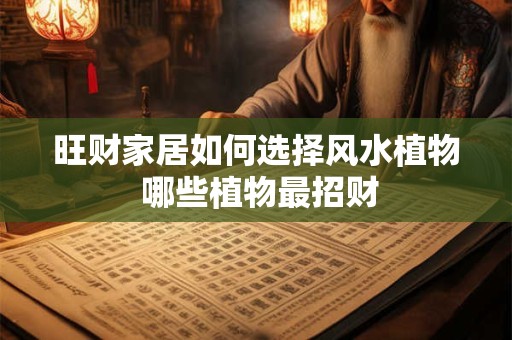 旺财家居如何选择风水植物 哪些植物最招财