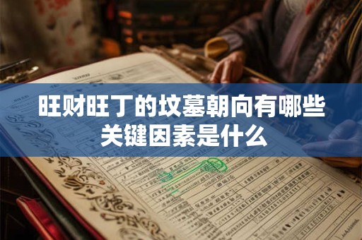 旺财旺丁的坟墓朝向有哪些 关键因素是什么