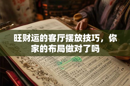 旺财运的客厅摆放有哪些讲究 快来get技巧