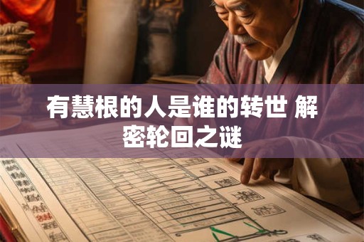 有慧根的人是谁的转世 解密轮回之谜