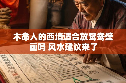 木命人的西墙适合放鸳鸯壁画吗 风水建议来了