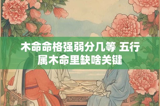 木命命格强弱分几等 五行属木命里缺啥关键