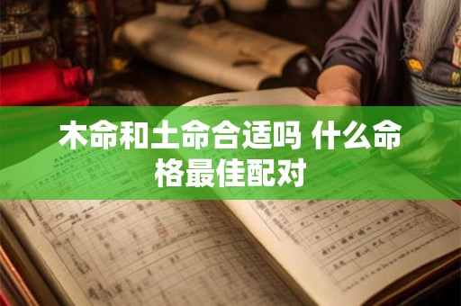 木命和土命合适吗 什么命格最佳配对