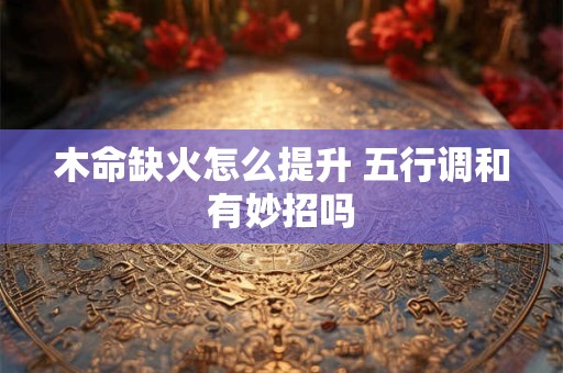 木命缺火怎么提升 五行调和有妙招吗