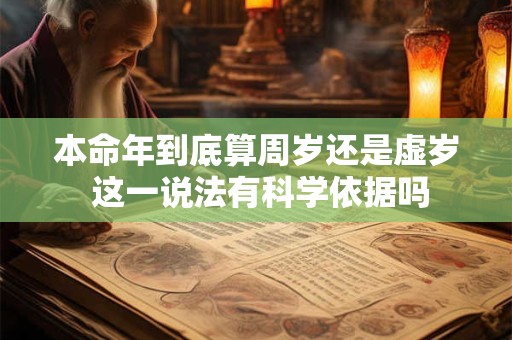 本命年到底算周岁还是虚岁 这一说法有科学依据吗