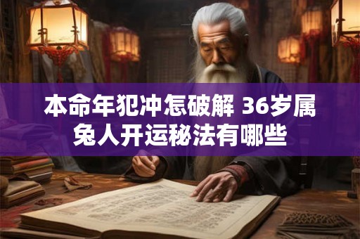 本命年犯太岁怎么破 属虎人必看攻略