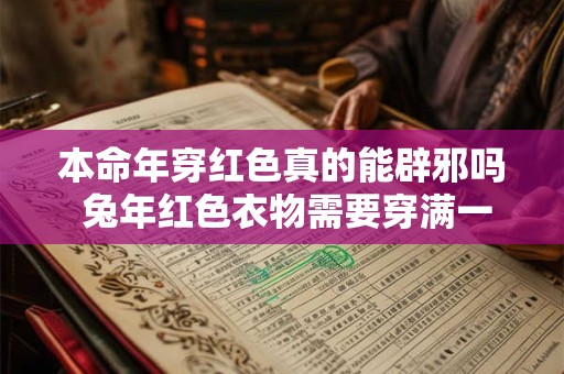 本命年穿红色真的能辟邪吗 兔年红色衣物需要穿满一整年吗