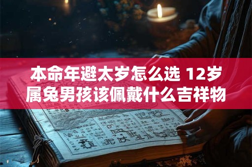 本命年避太岁怎么选 12岁属兔男孩该佩戴什么吉祥物