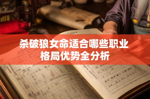 杀破狼女命适合哪些职业 格局优势全分析