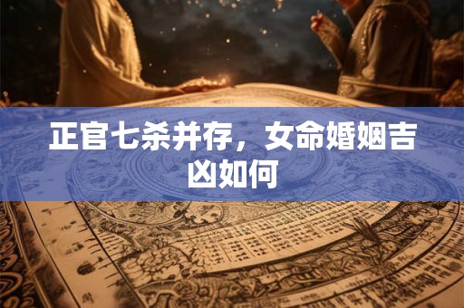 正官七杀并存，女命婚姻吉凶如何