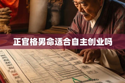 正官格男命适合自主创业吗