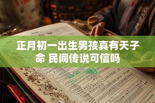 正月初一出生男孩真有天子命 民间传说可信吗