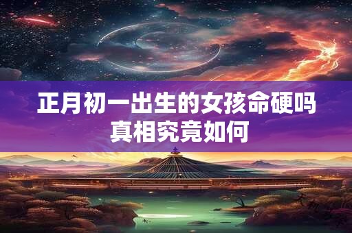 正月初一出生的女孩命运如何 是否注定富贵吉祥