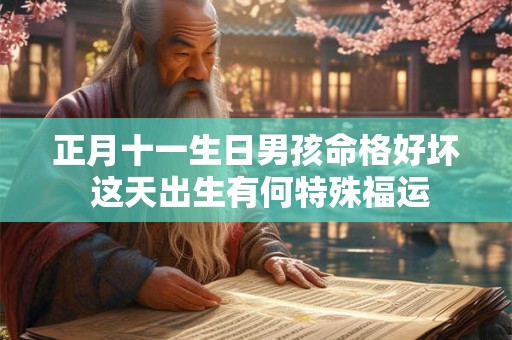 正月十一生日男孩命格好坏 这天出生有何特殊福运