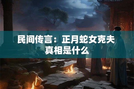 民间传言：正月蛇女克夫 真相是什么