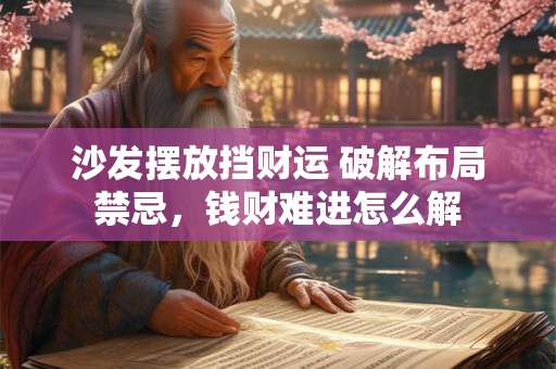 沙发摆放挡财运 破解布局禁忌，钱财难进怎么解
