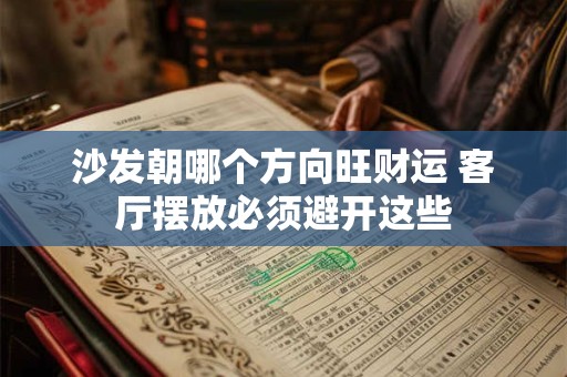 沙发朝哪个方向旺财运 客厅摆放必须避开这些