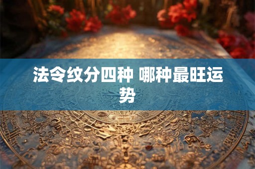 法令纹分四种 哪种最旺运势