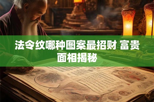 法令纹哪种图案最招财 富贵面相揭秘