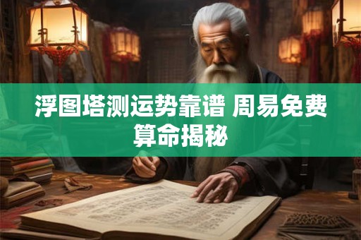 浮图塔测运势靠谱 周易免费算命揭秘