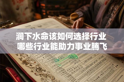 涧下水命该如何选择行业 哪些行业能助力事业腾飞