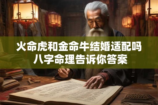 火命虎和金命牛结婚适配吗 八字命理告诉你答案