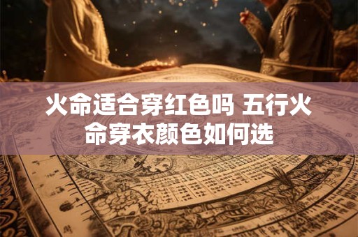 火命适合穿红色吗 五行火命穿衣颜色如何选