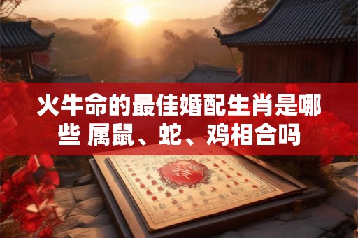 火牛命的最佳婚配生肖是哪些 属鼠、蛇、鸡相合吗