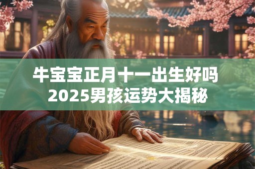 牛宝宝正月十一出生好吗 2025男孩运势大揭秘