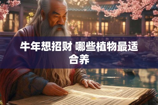 牛年想招财 哪些植物最适合养