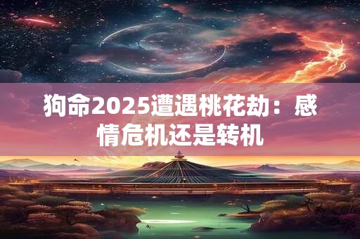 狗命2025遭遇桃花劫：感情危机还是转机