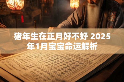 猪年生在正月好不好 2025年1月宝宝命运解析